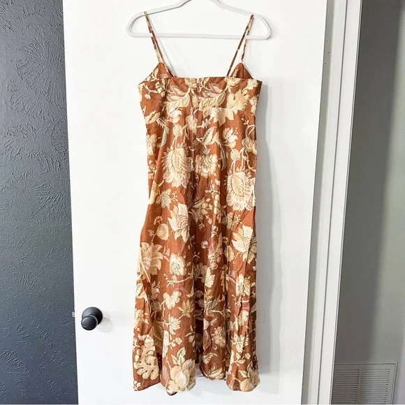 Sezane Chiaretta Dress Adana Maxi Floral Size 36 38 US 4 6 NWT - Picture 10 of 13